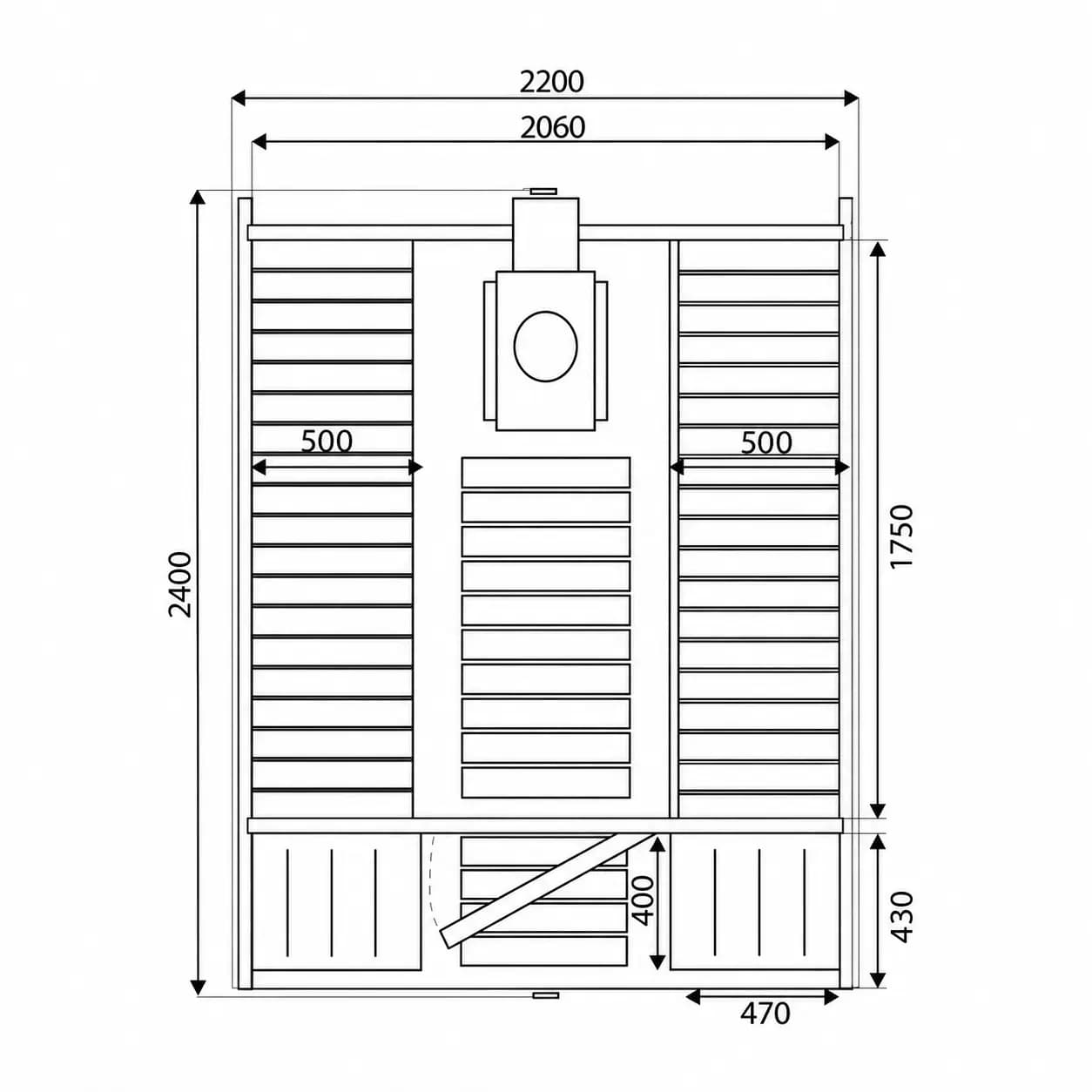 Sauna Barrel Classic 240